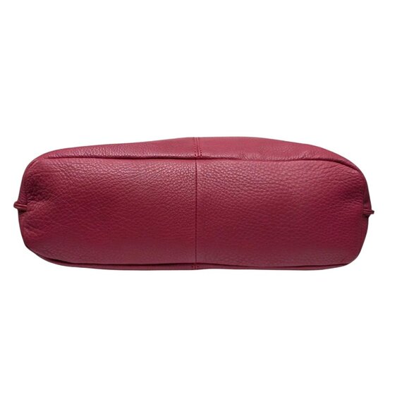 HOBO Pier Shoulder Bag Mulberry Glaze Pebbled Leather Convertible Crossbody - Picture 13 of 16